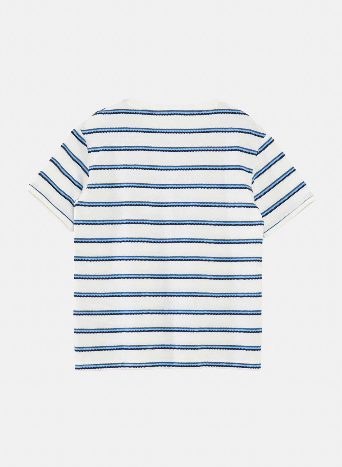 Striped T-Shirt With Granded Collar